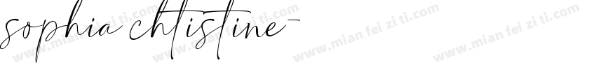 sophia chtistine字体转换